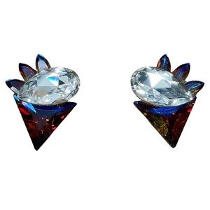 Fabulous c. 1980’s Vintage Designer Style Earrings